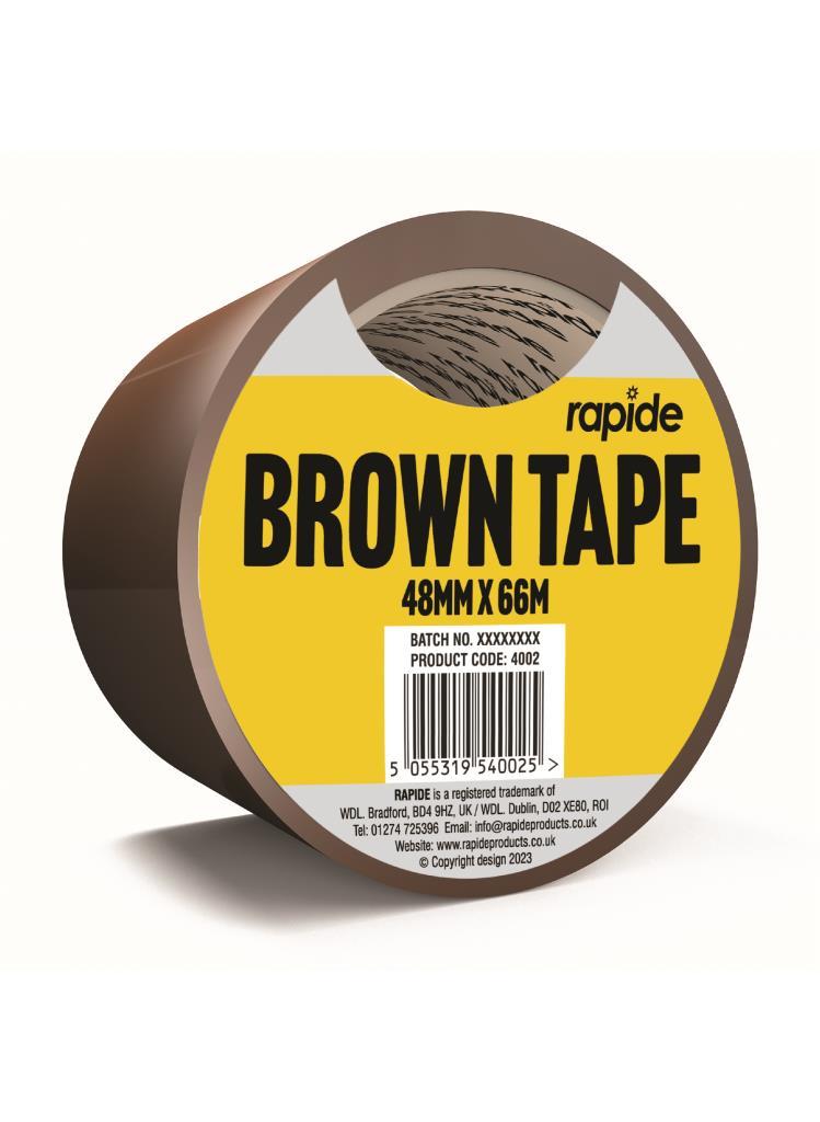 Rapide Brown Tape 48 MM X 66M Rapide Brown Tape 48 MM X 66M